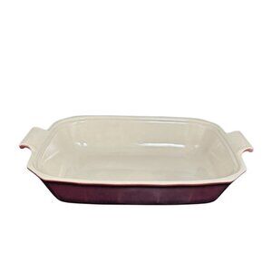 Williams Sonoma Emile Henry Red Depose Stoneware Casserole Baking Dish 9672